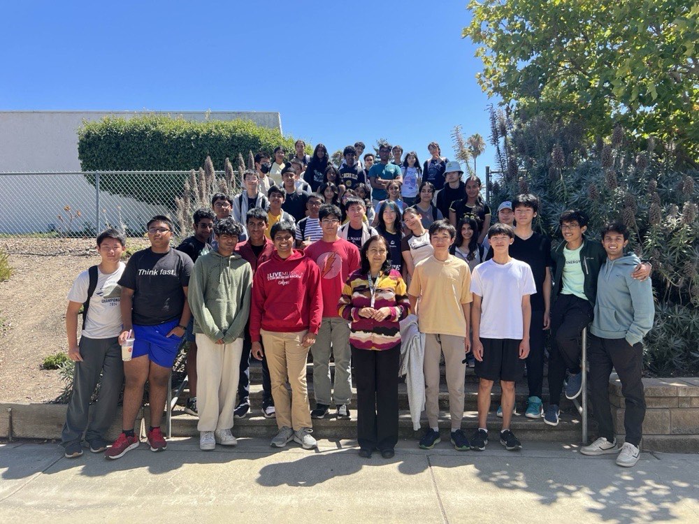 MSJ Biology Club members gathered outside P10 at the first club meeting of 2025